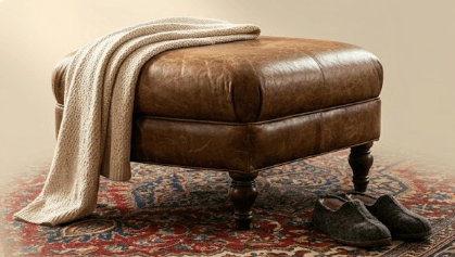 Stylish Leather Ottomon