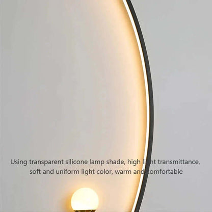 Modern LED Wall Lamp – Minimalist Art Design for Bedroom, Living Room, and Bathroom, Gold/Black